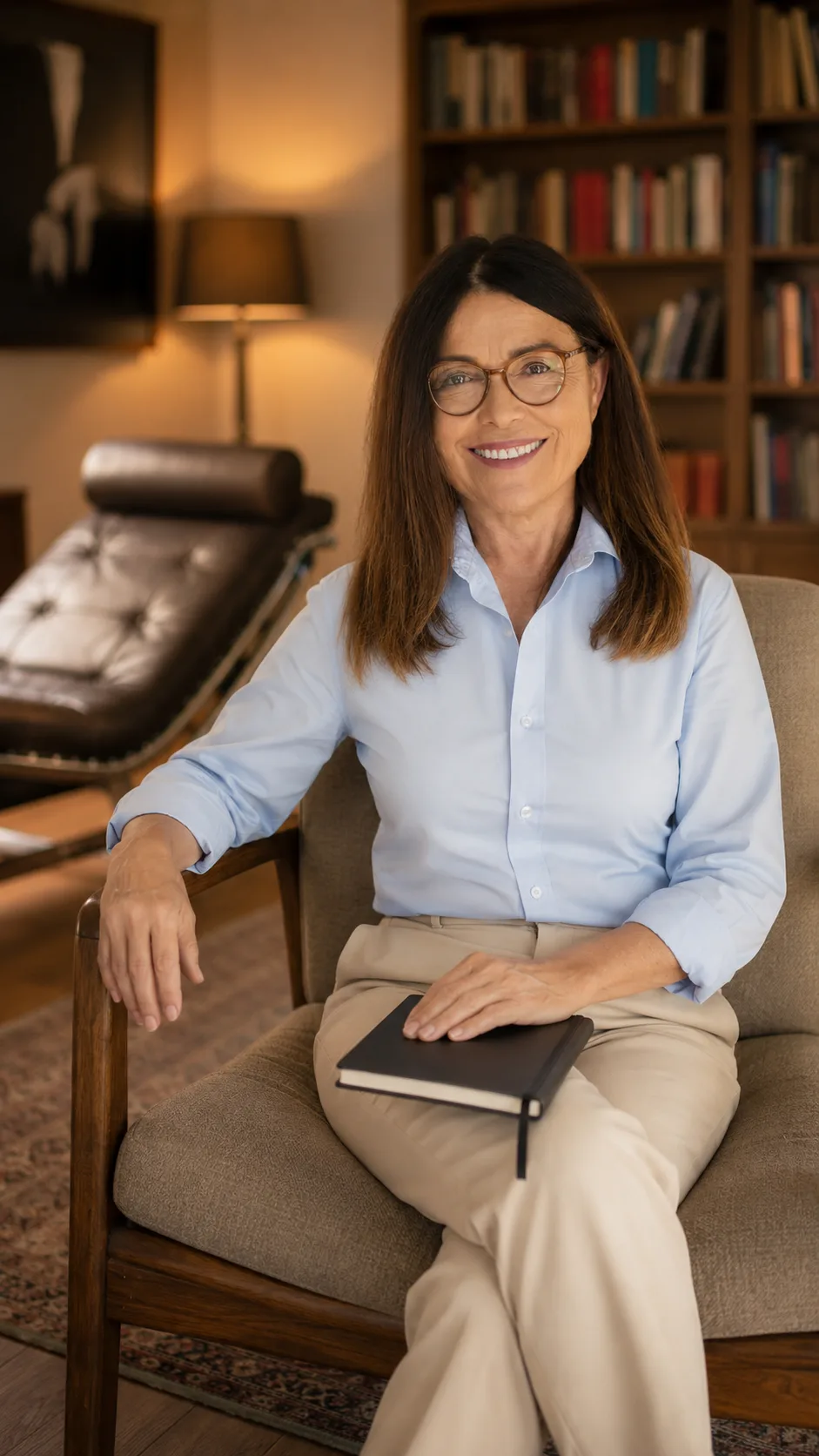 Maria Staub convidando para a primeira sessão de psicanálise